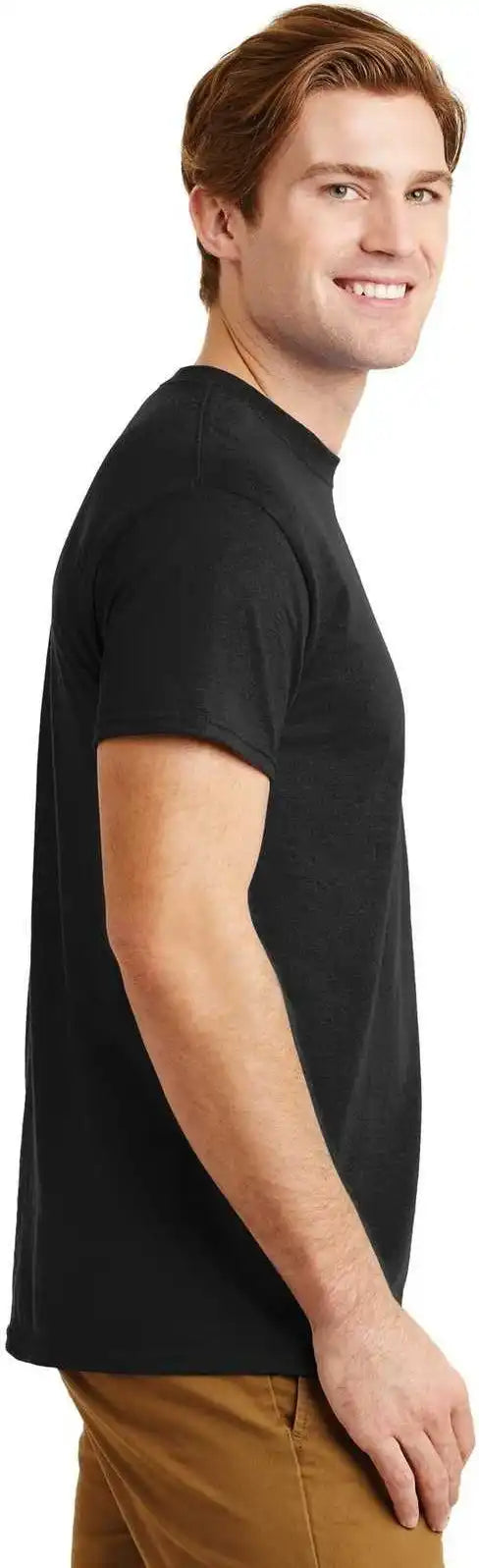 Gildan 8300 Dryblend 50 Cotton/50 Poly Pocket t Shirt Black