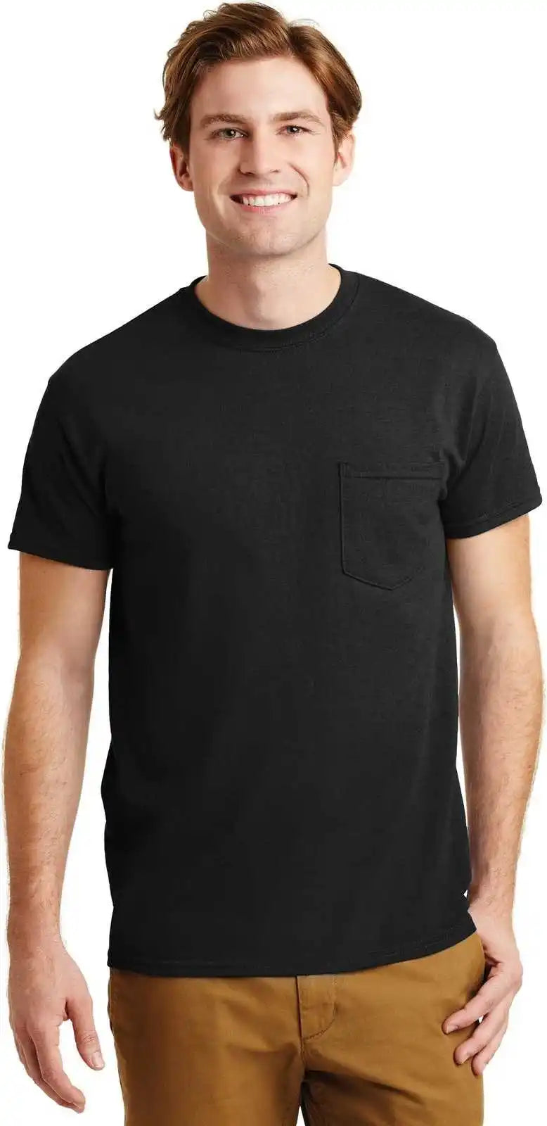 Gildan 8300 Dryblend 50 Cotton/50 Poly Pocket t Shirt Black