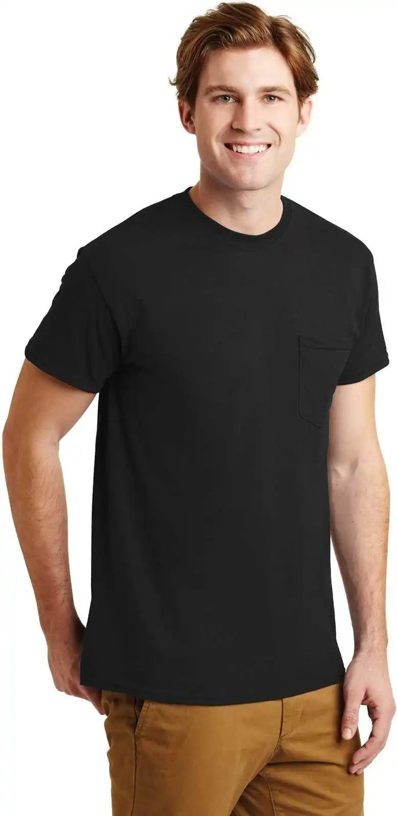 Gildan 8300 Dryblend 50 Cotton/50 Poly Pocket t Shirt Black