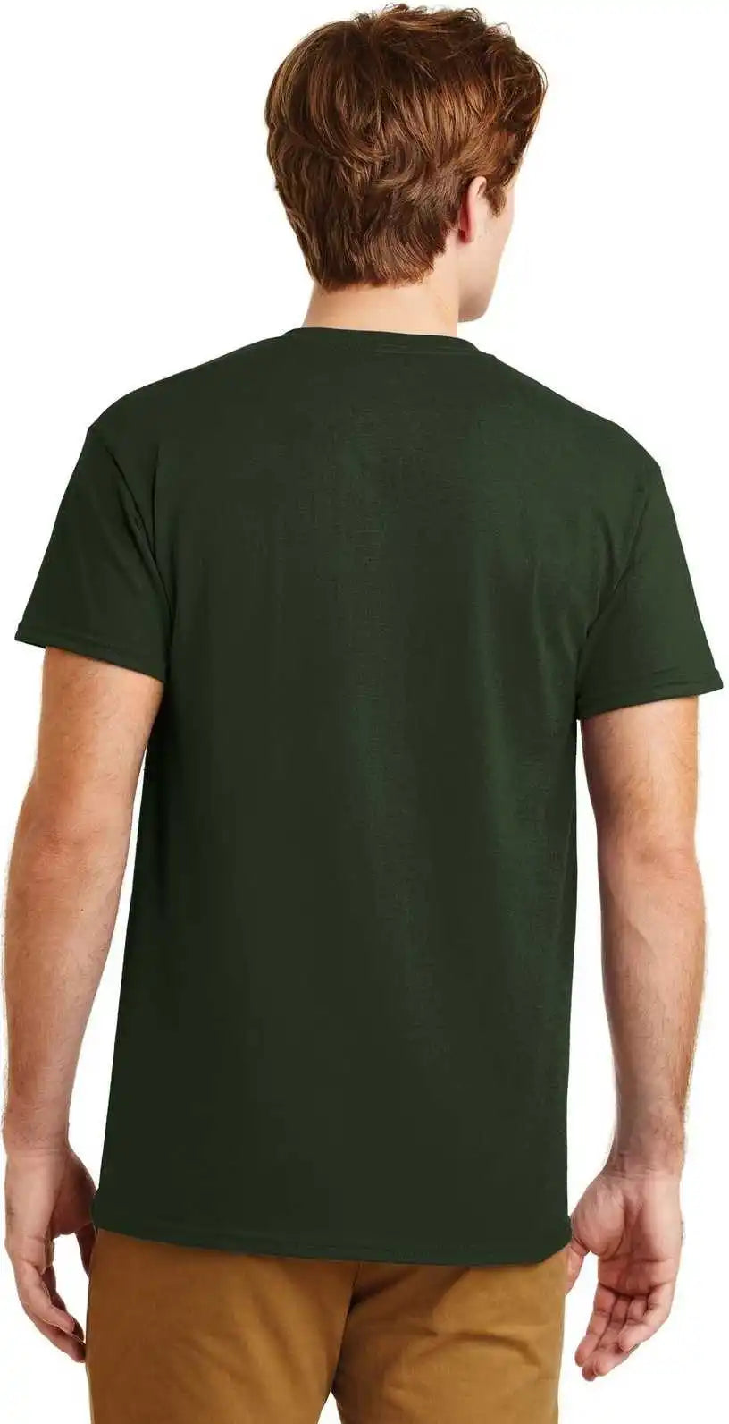 Gildan 8300 Dryblend 50 Cotton/50 Poly Pocket t Shirt Forest Green