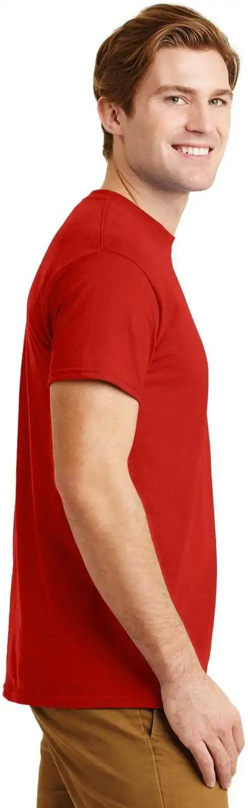 Gildan 8300 Dryblend 50 Cotton/50 Poly Pocket t Shirt Red