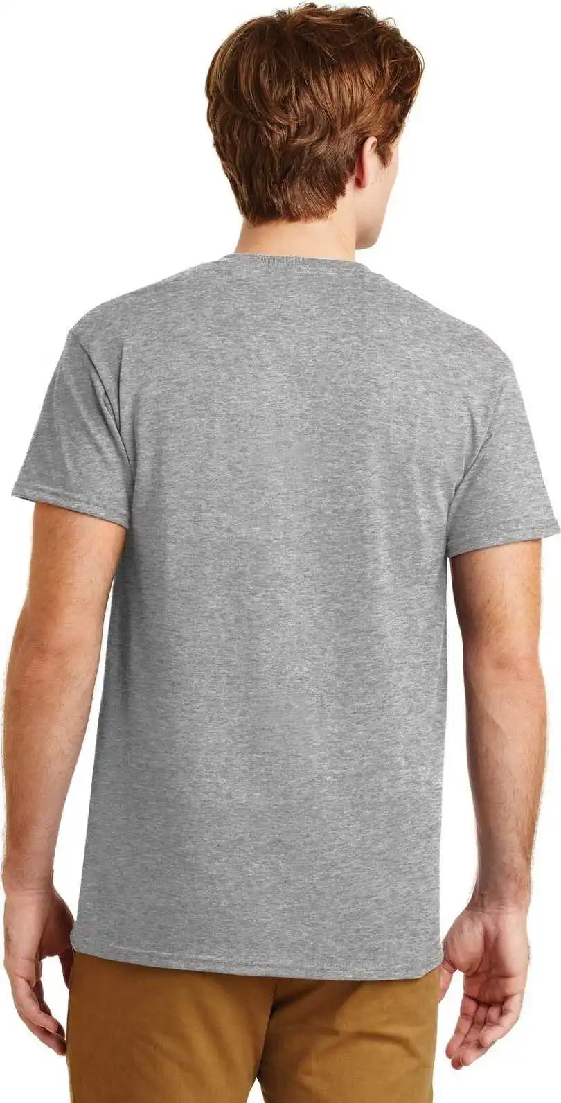 Gildan 8300 Dryblend 50 Cotton/50 Poly Pocket t Shirt Sport Gray