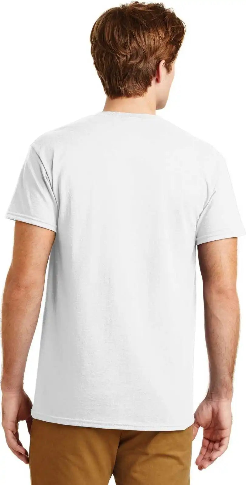 Gildan 8300 Dryblend 50 Cotton/50 Poly Pocket t Shirt White