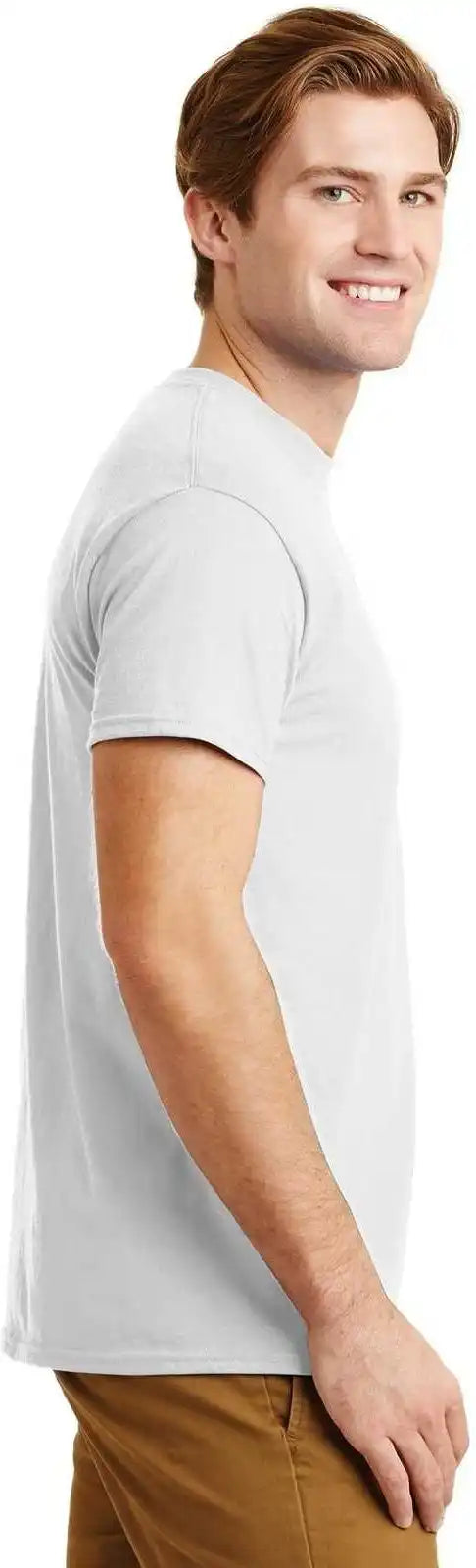 Gildan 8300 Dryblend 50 Cotton/50 Poly Pocket t Shirt White