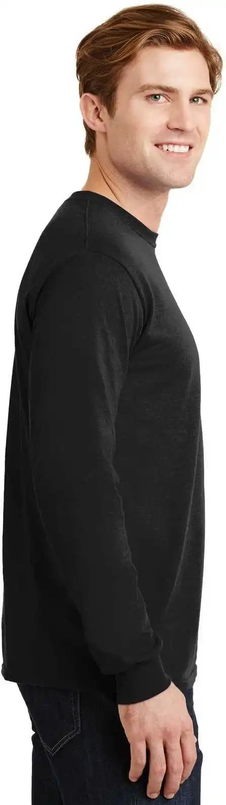 Gildan 8400 Dryblend 50 Cotton/50 Poly Long Sleeve t Shirt Black