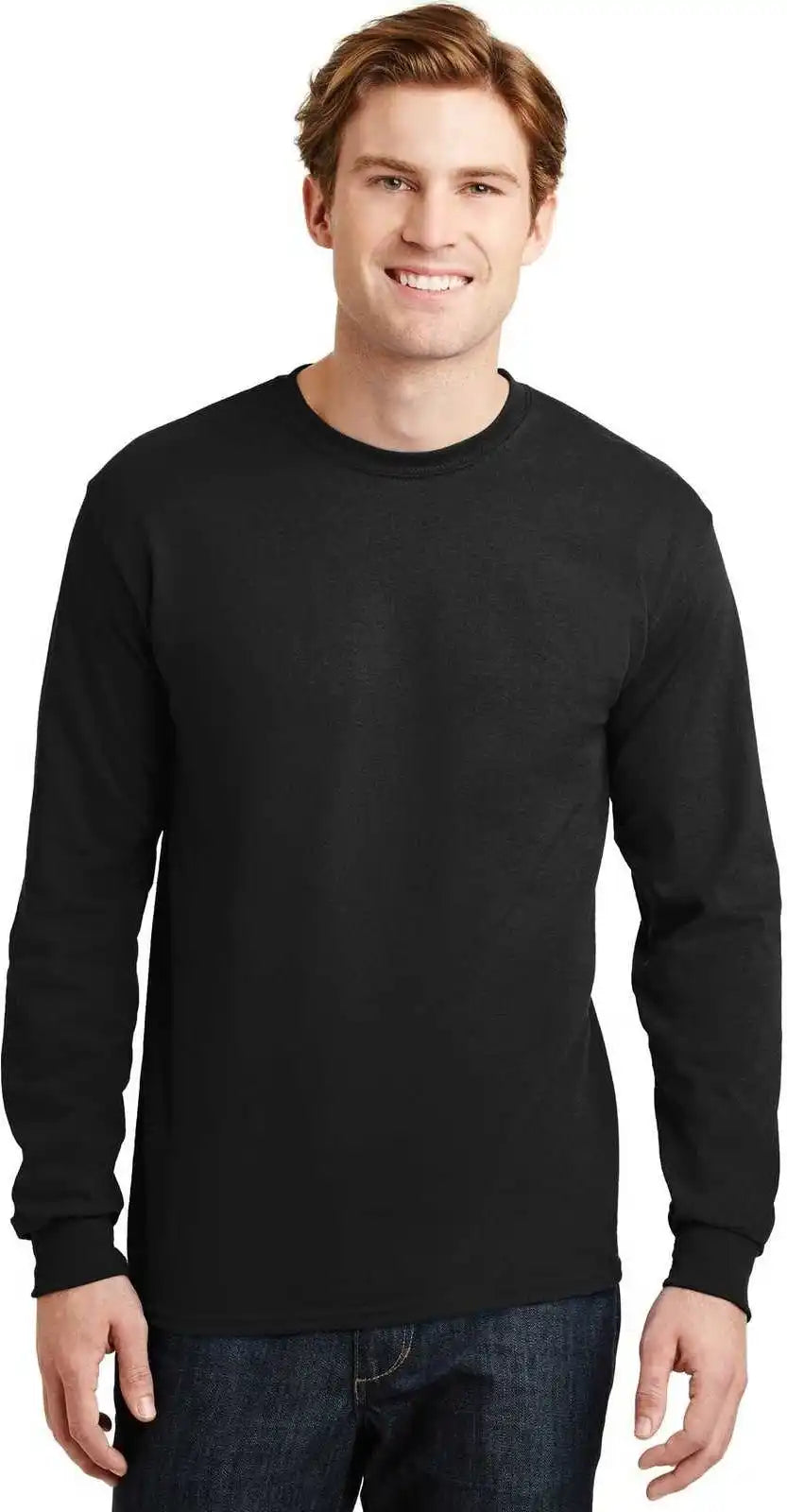 Gildan 8400 Dryblend 50 Cotton/50 Poly Long Sleeve T-shirt - Black