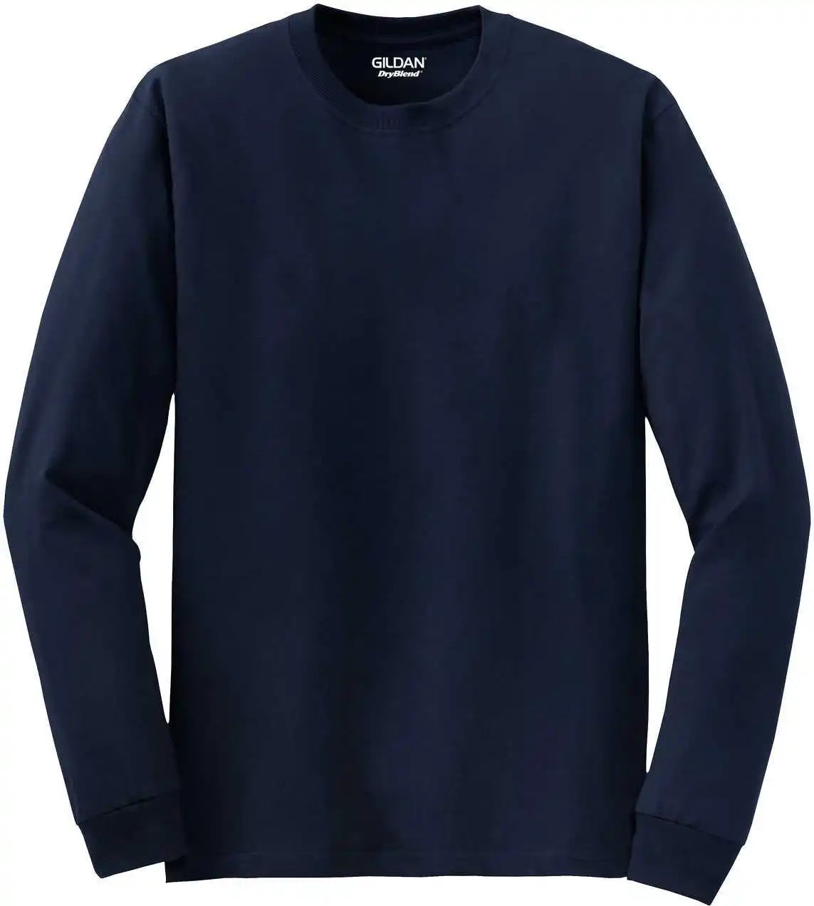 Gildan 8400 Dryblend 50 Cotton/50 Poly Long Sleeve t Shirt Navy