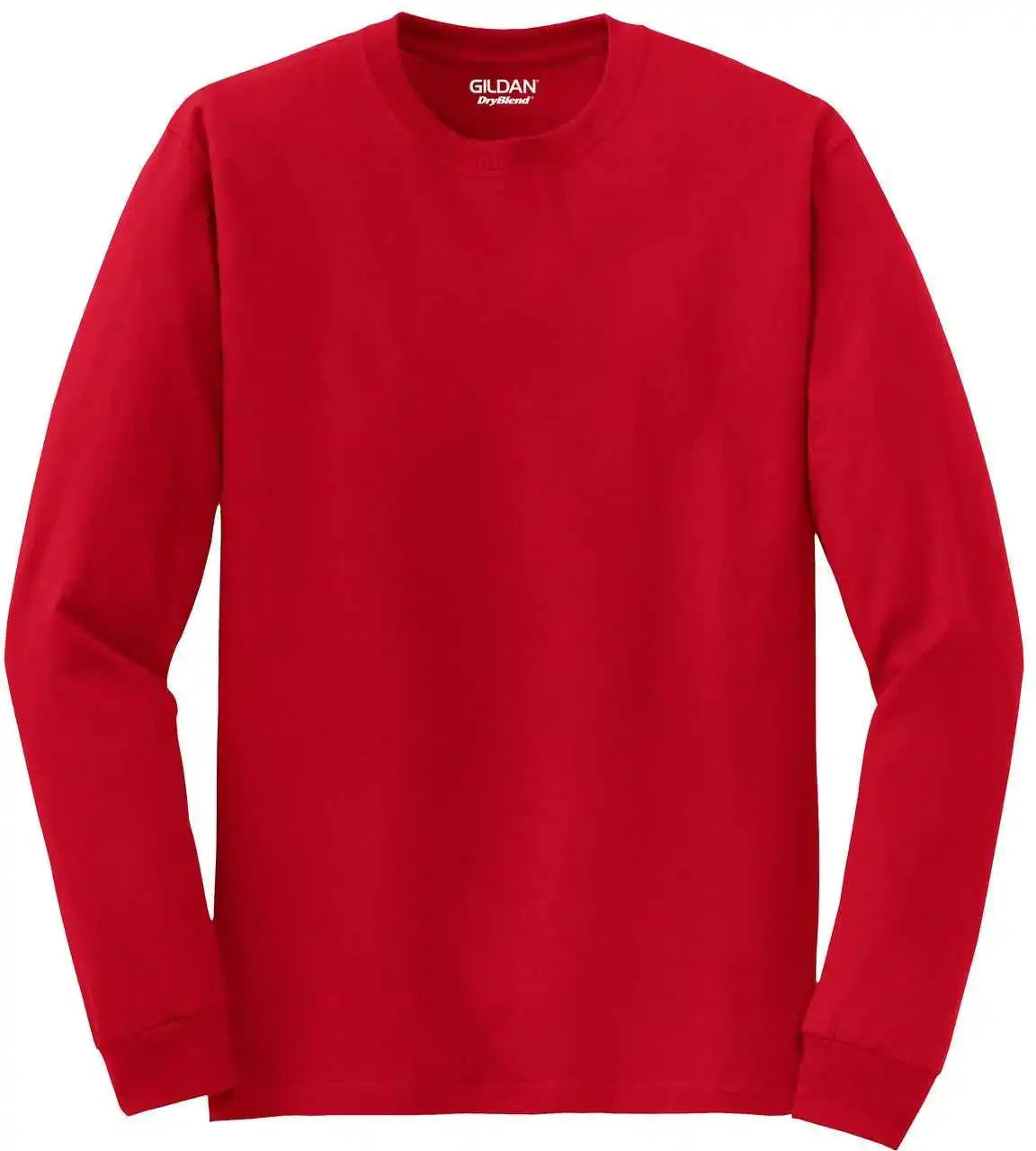Gildan 8400 Dryblend 50 Cotton/50 Poly Long Sleeve t Shirt Red