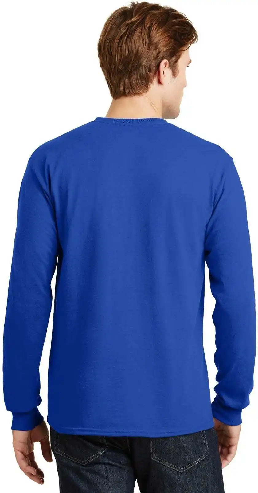 Gildan 8400 Dryblend 50 Cotton/50 Poly Long Sleeve T-shirt - Royal