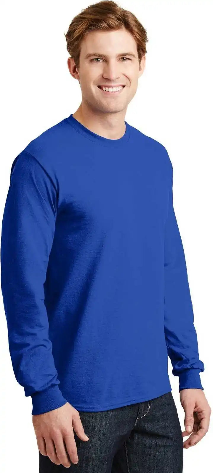 Gildan 8400 Dryblend 50 Cotton/50 Poly Long Sleeve t Shirt Royal