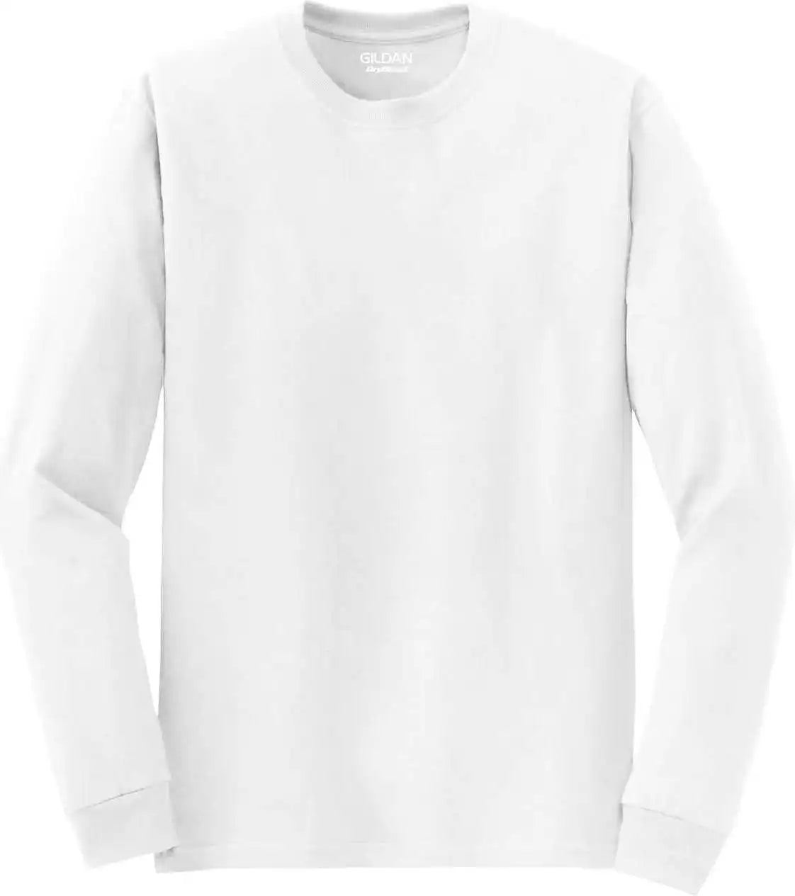 Gildan 8400 Dryblend 50 Cotton/50 Poly Long Sleeve t Shirt White