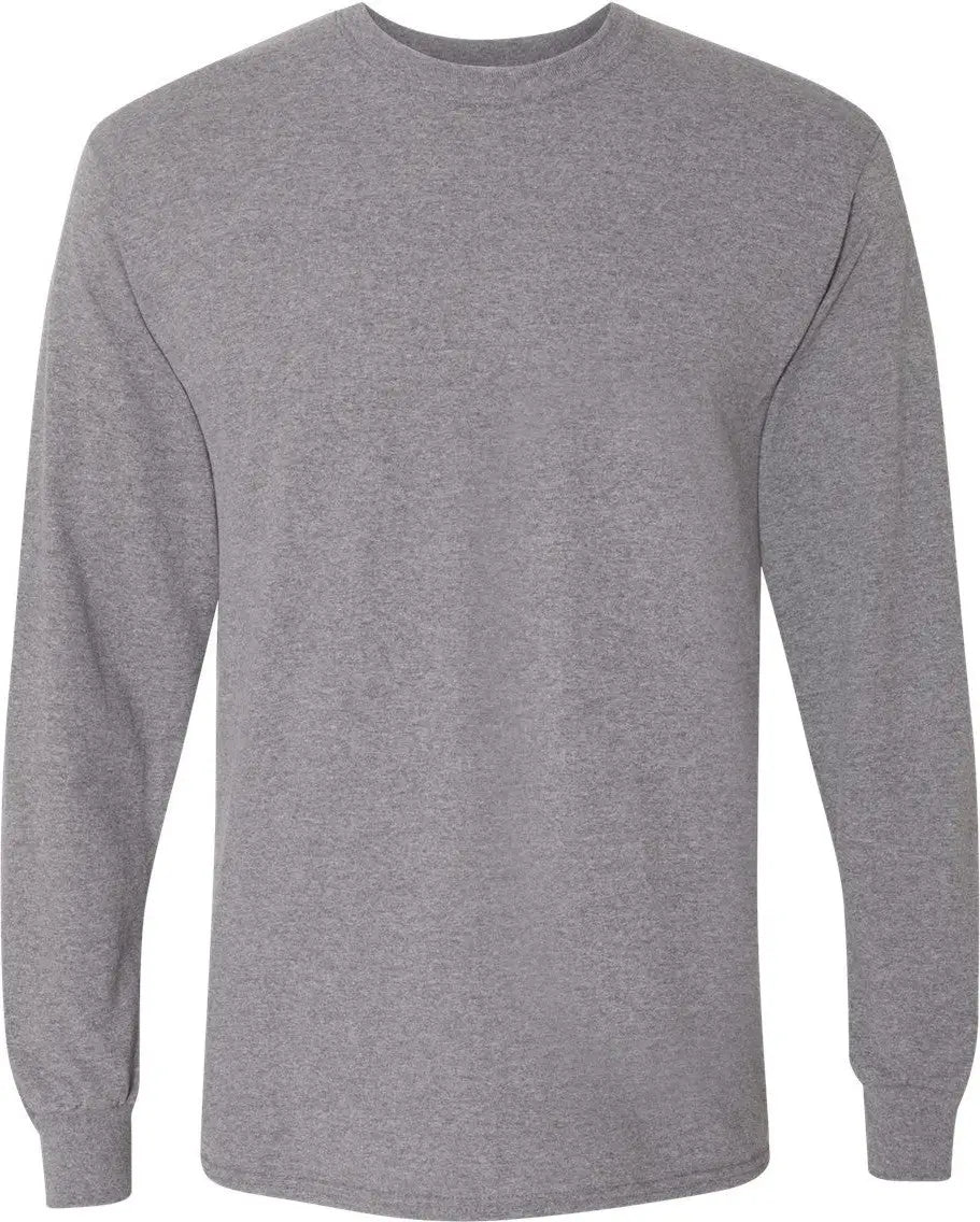 Gildan 8400 Dryblend® 50/50 Long Sleeve T-shirt - Graphite Heather - Dark Gray / s