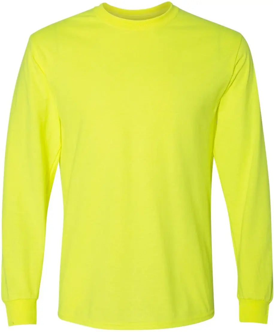 Gildan 8400 Dryblend® 50/50 Long Sleeve T-shirt - Safety Green - s