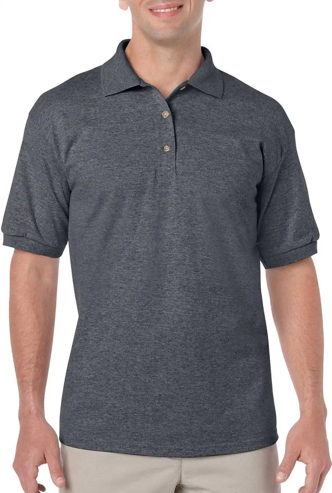 Gildan 8800 Dryblend 6 Ounce Jersey Knit Sport Shirt Dark Heather