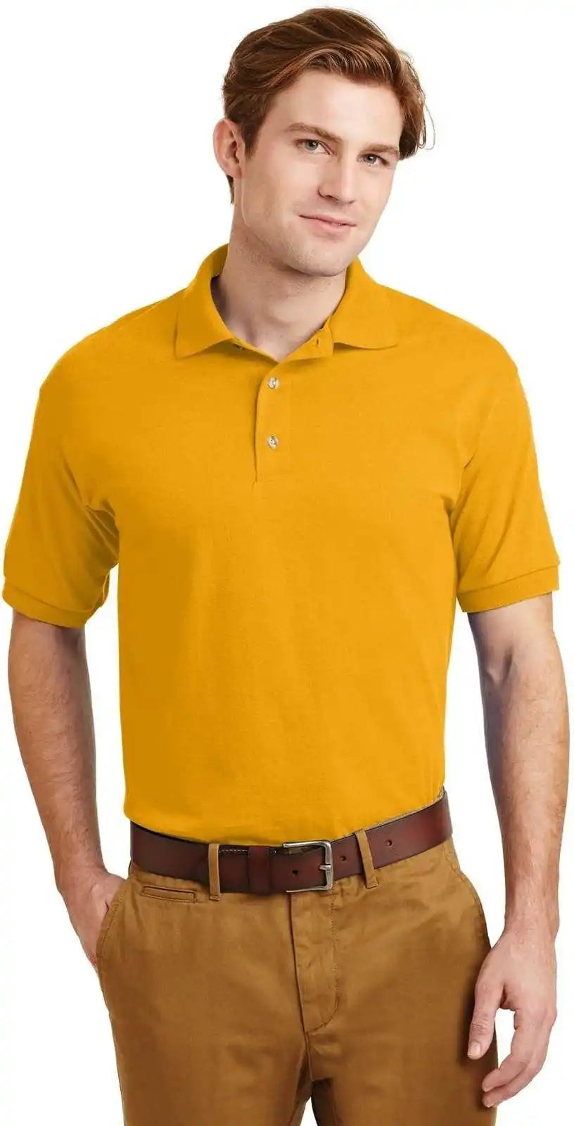 Gildan 8800 Dryblend 6 Ounce Jersey Knit Sport Shirt Gold