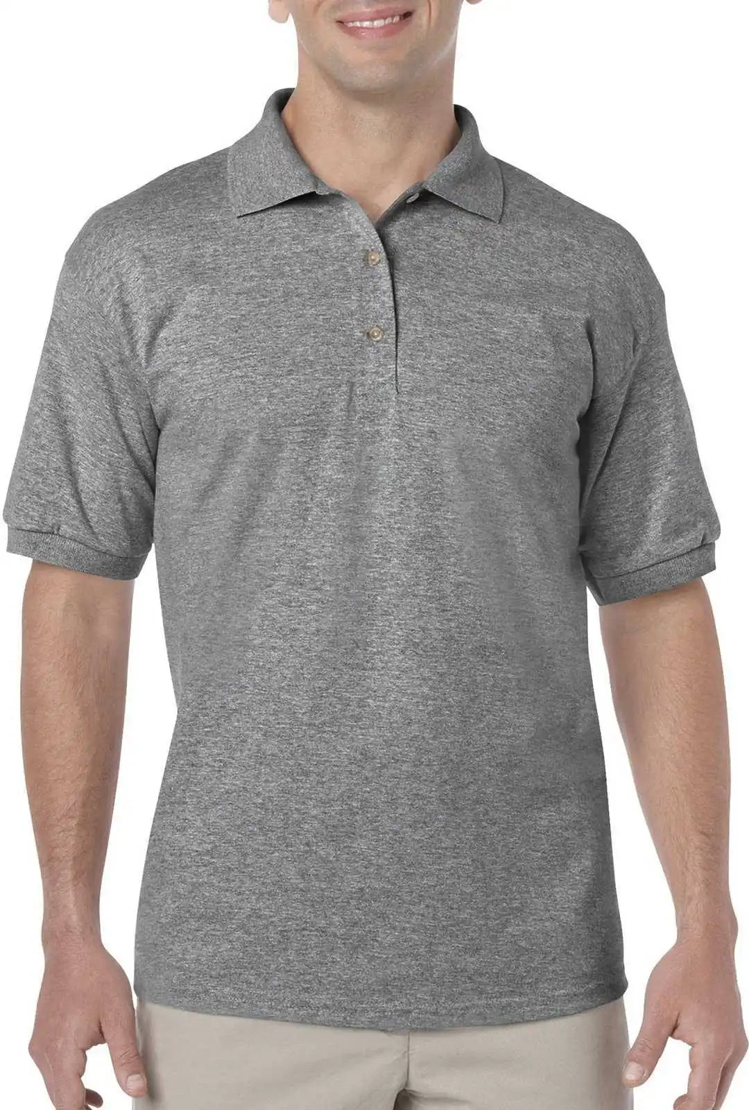 Gildan 8800 Dryblend 6 Ounce Jersey Knit Sport Shirt Graphite Heather