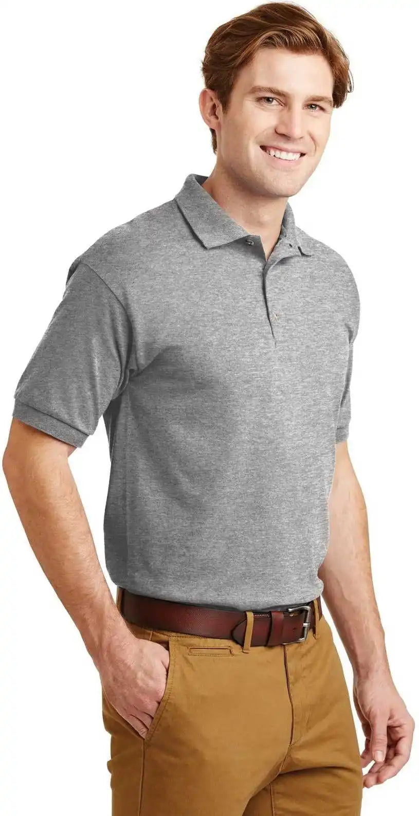 Gildan 8800 Dryblend 6 Ounce Jersey Knit Sport Shirt Gray