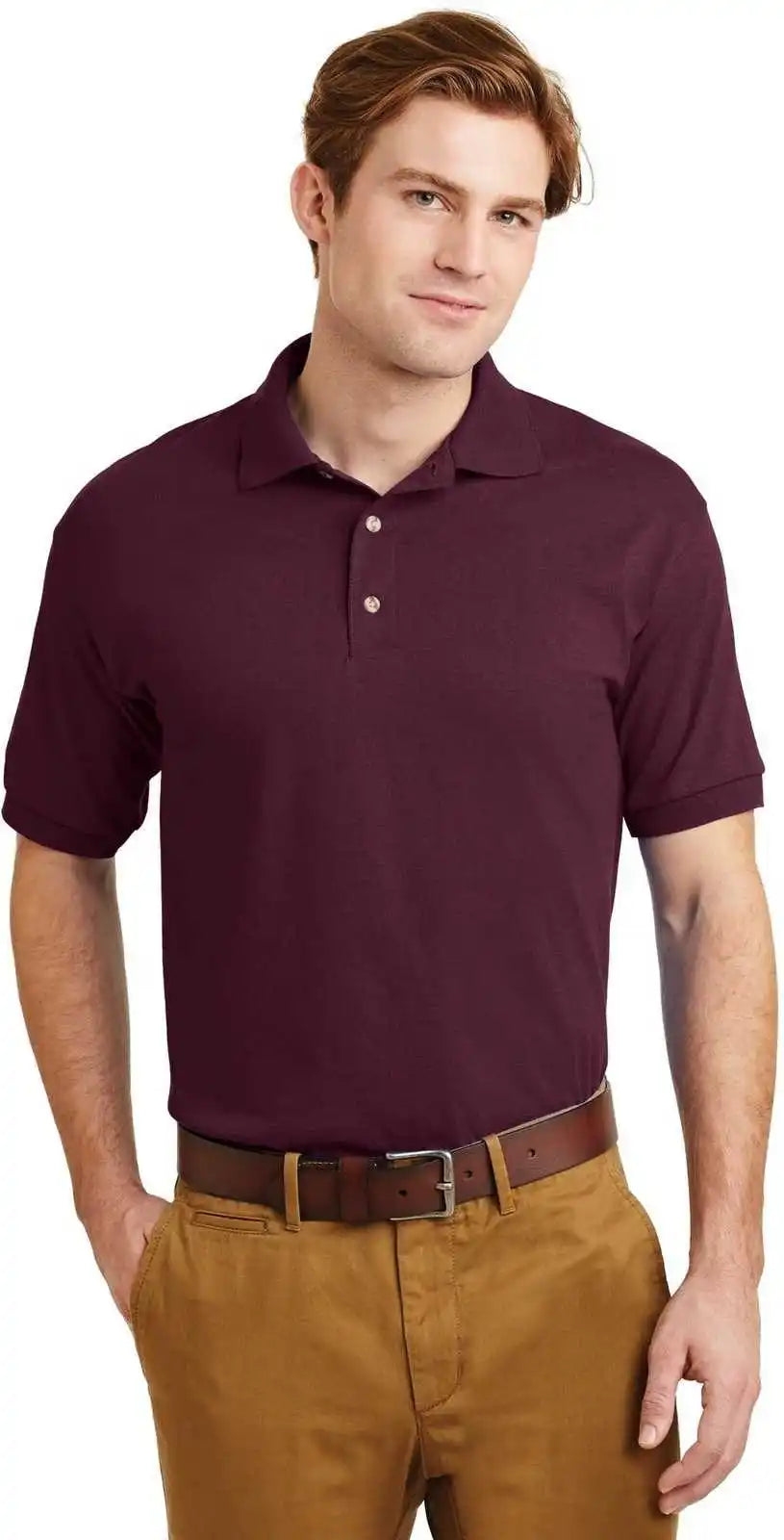 Gildan 8800 Dryblend 6 Ounce Jersey Knit Sport Shirt Maroon