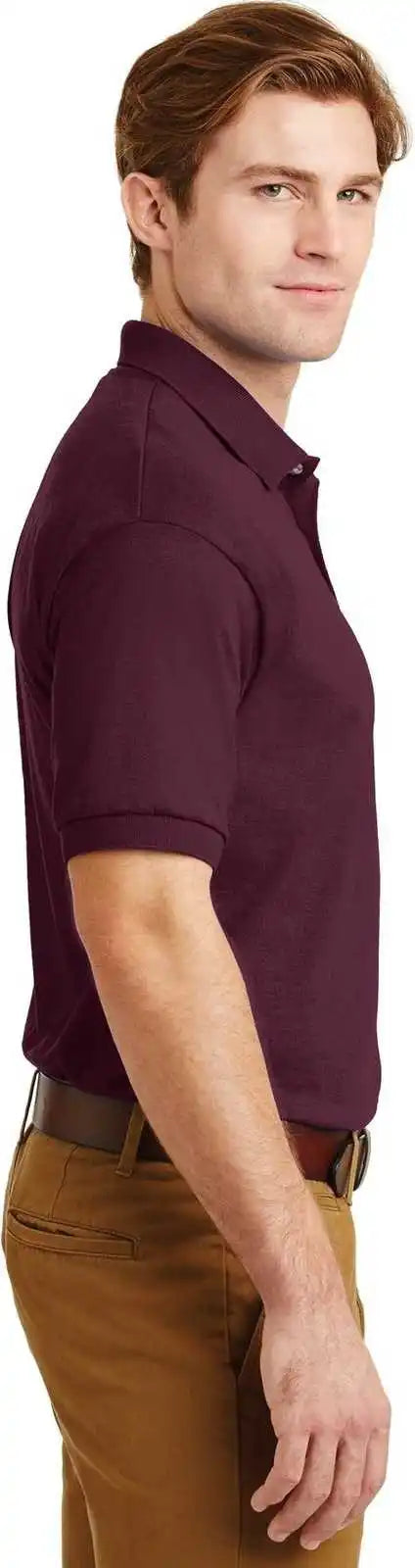 Gildan 8800 Dryblend 6 Ounce Jersey Knit Sport Shirt Maroon