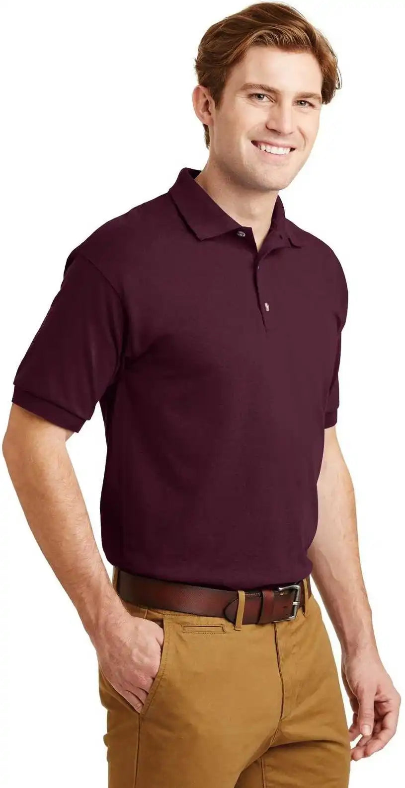 Gildan 8800 Dryblend 6 Ounce Jersey Knit Sport Shirt Maroon