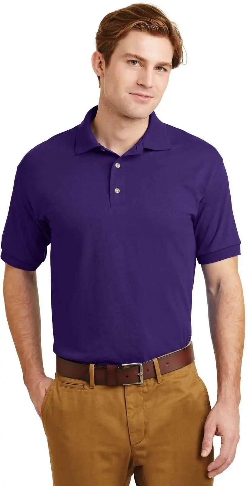 Gildan 8800 Dryblend 6 Ounce Jersey Knit Sport Shirt Purple