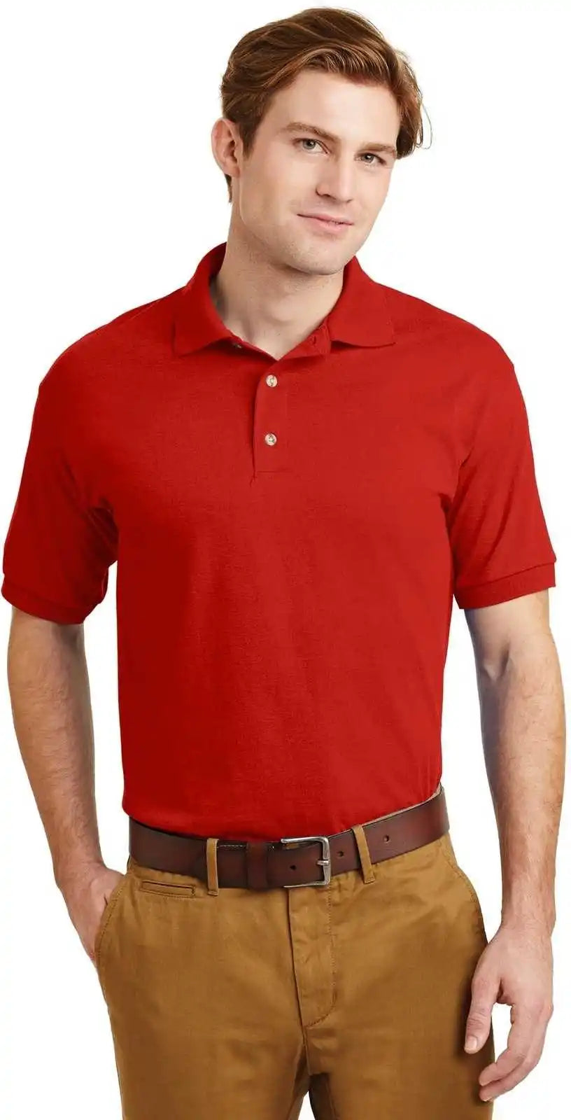 Gildan 8800 Dryblend 6 Ounce Jersey Knit Sport Shirt Red