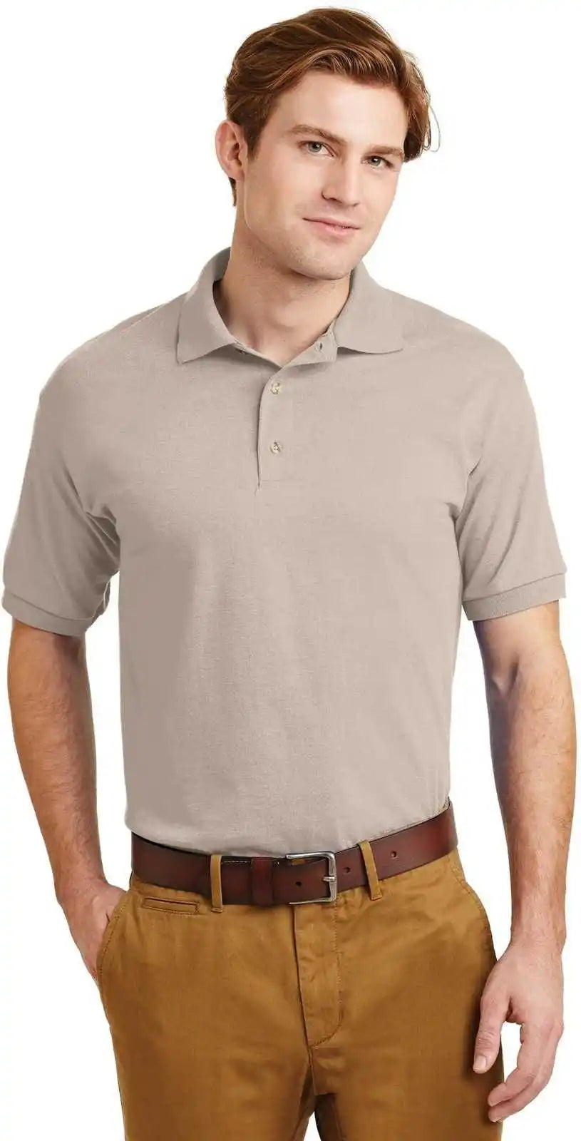 Gildan 8800 Dryblend 6 Ounce Jersey Knit Sport Shirt Sand