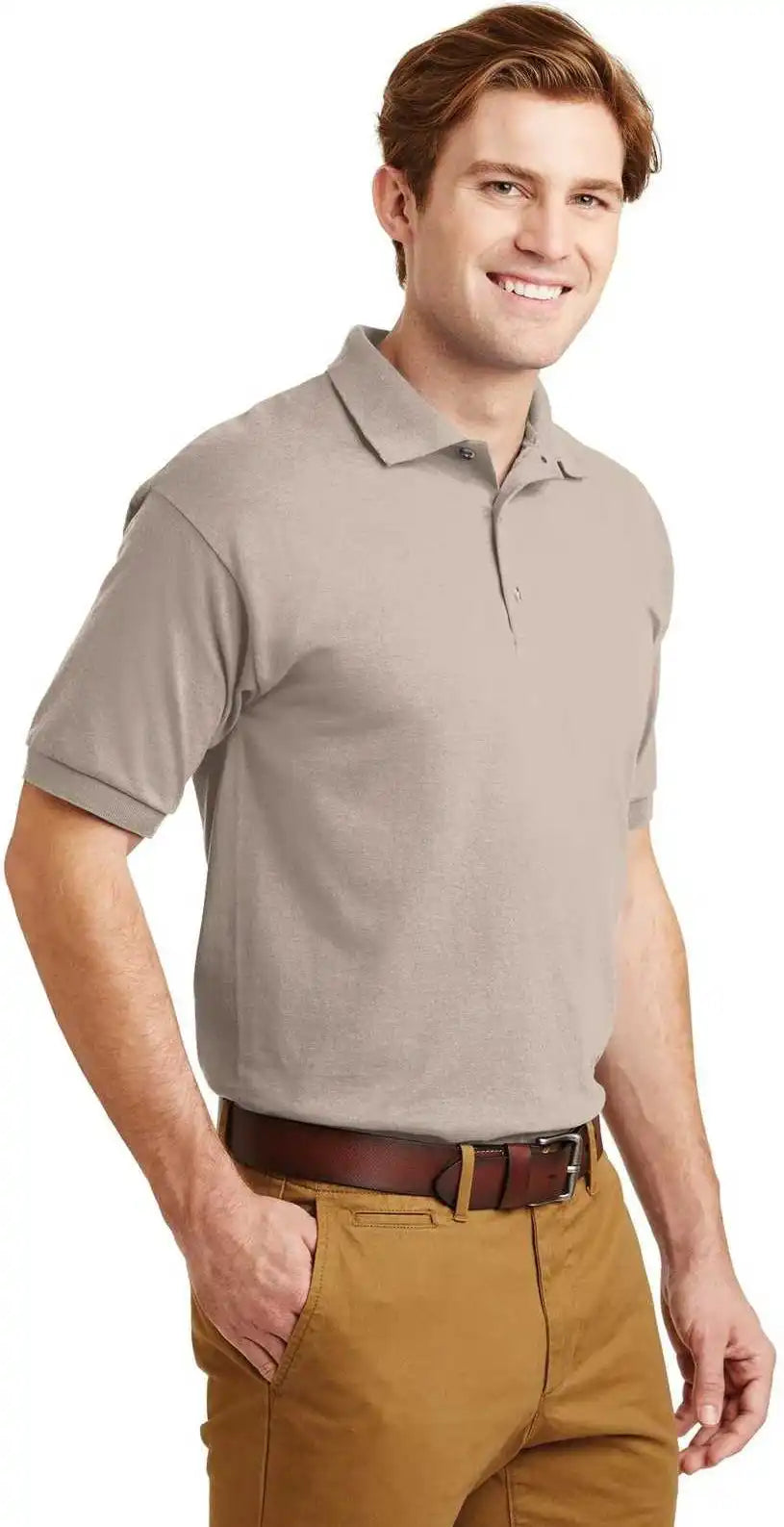 Gildan 8800 Dryblend 6 Ounce Jersey Knit Sport Shirt Sand