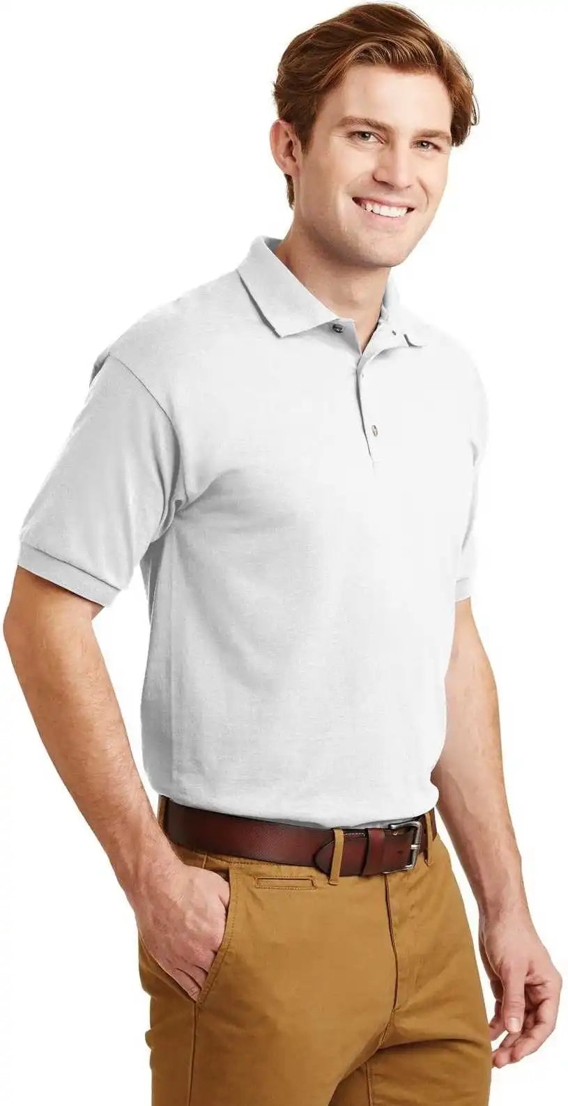 Gildan 8800 Dryblend 6-ounce Jersey Knit Sport Shirt - White