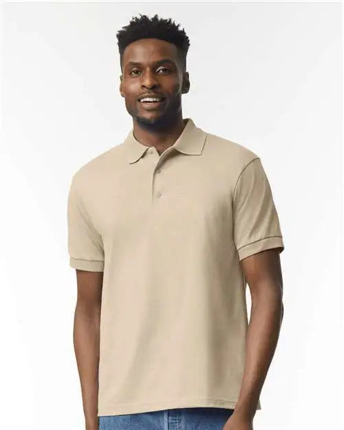 Gildan 8800 Dryblend Jersey Polo - Sand