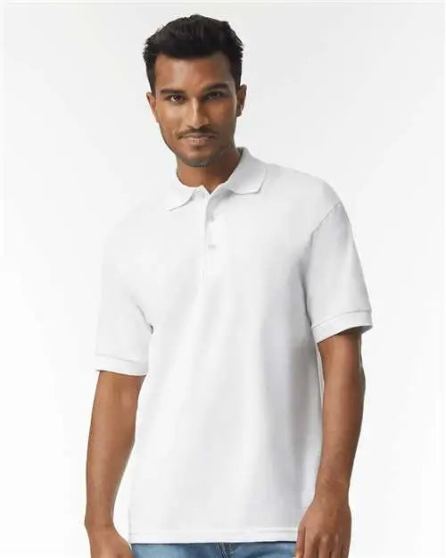 Gildan 8800 Dryblend Jersey Polo - White