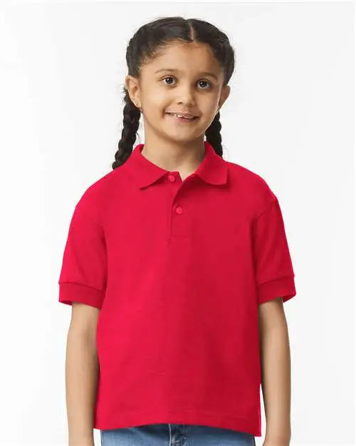 Gildan 8800b Dryblend® Youth Jersey Polo - Red