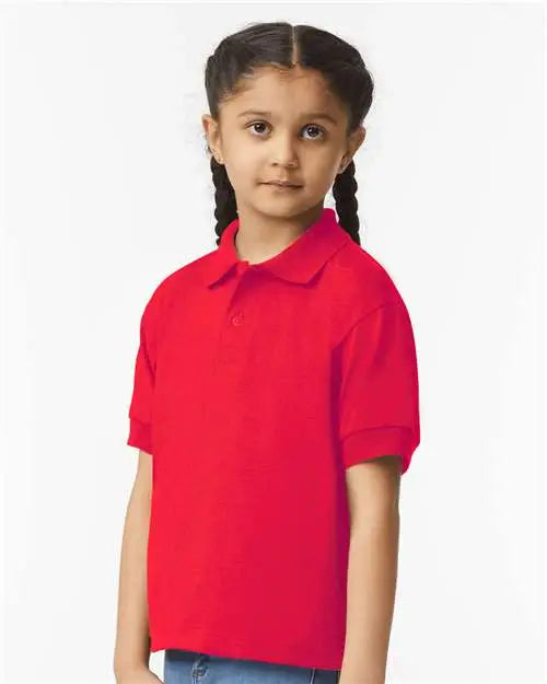 Gildan 8800b Dryblend® Youth Jersey Polo - Red