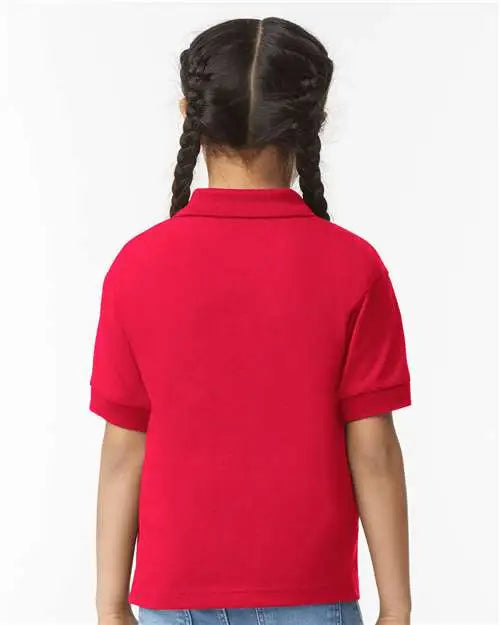 Gildan 8800b Dryblend® Youth Jersey Polo - Red
