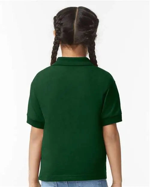 Gildan 8800b Dryblendâ Youth Jersey Polo - Forest Green