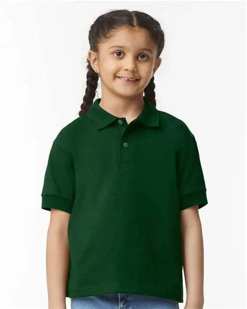 Gildan 8800b Dryblendâ Youth Jersey Polo - Forest Green