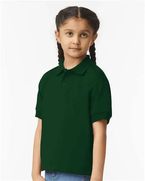 Gildan 8800b Dryblendâ Youth Jersey Polo - Forest Green