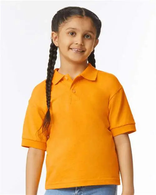 Gildan 8800b Dryblendâ Youth Jersey Polo - Gold
