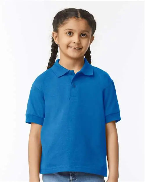 Gildan 8800b Dryblendâ Youth Jersey Polo - Royal