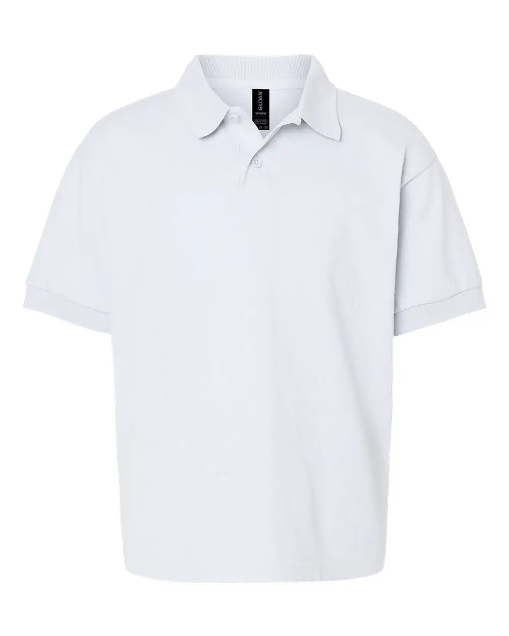 Gildan 8800b Dryblendâ Youth Jersey Polo - White