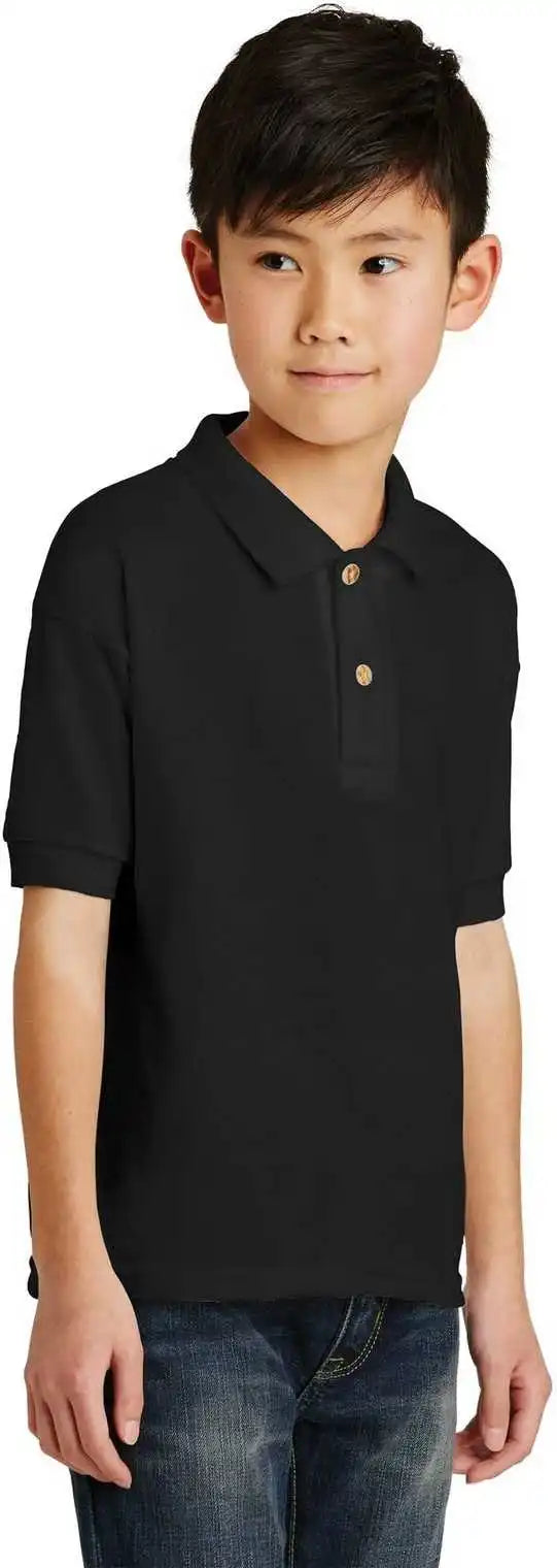 Gildan 8800b Youth Dryblend 6-ounce Jersey Knit Sport Shirt - Black