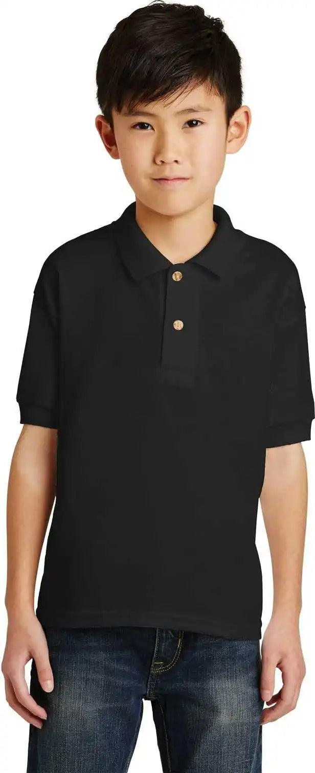 Gildan 8800b Youth Dryblend 6-ounce Jersey Knit Sport Shirt - Black