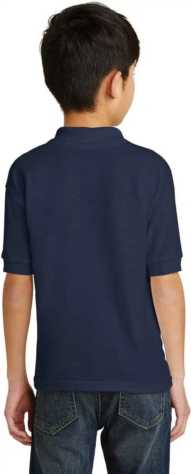 Gildan 8800b Youth Dryblend 6 Ounce Jersey Knit Sport Shirt Navy
