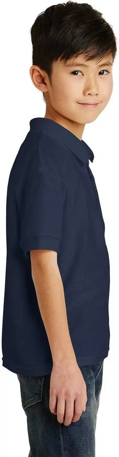 Gildan 8800b Youth Dryblend 6 Ounce Jersey Knit Sport Shirt Navy