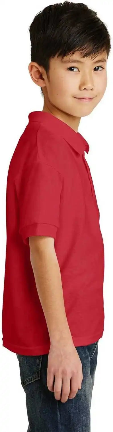 Gildan 8800b Youth Dryblend 6 Ounce Jersey Knit Sport Shirt Red