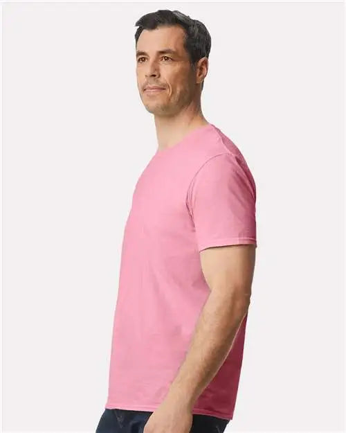 Gildan 980g Softstyle Lightweight T-shirt - 980 - Charity Pink