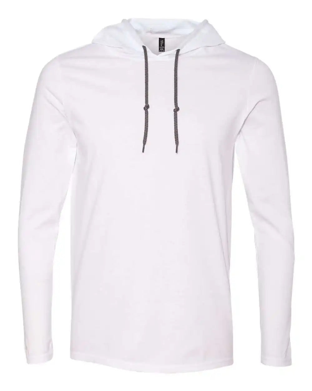 Gildan 987g Softstyle® Lightweight Hooded Long Sleeve T-shirt - 987 - White Dark Grey - White/ / Xl