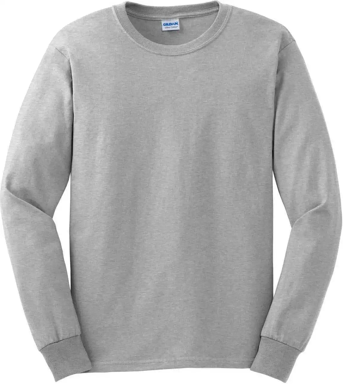 Gildan G2400 Ultra Cotton 100% Long Sleeve t Shirt Ash