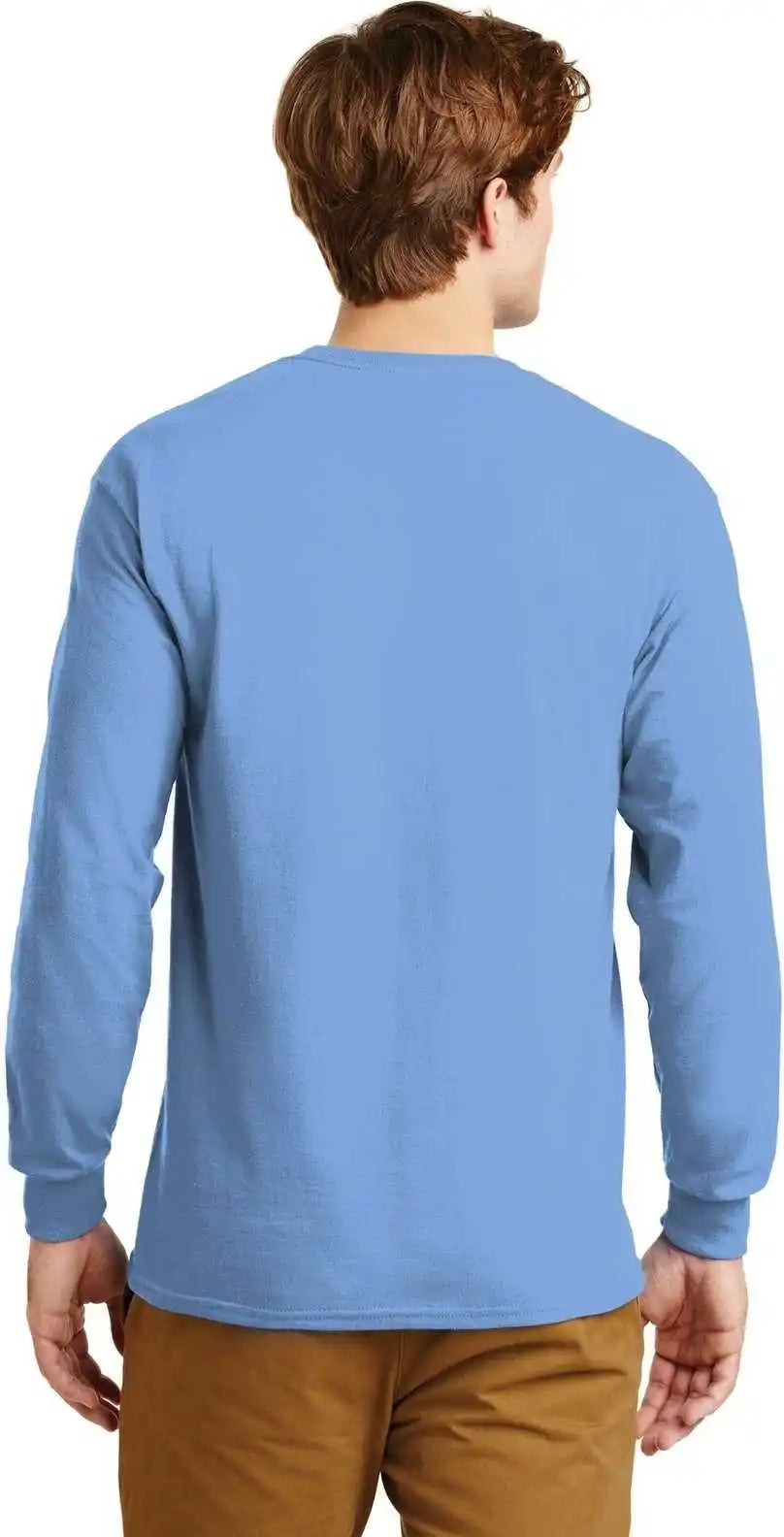 Gildan G2400 Ultra Cotton 100% Long Sleeve t Shirt Carolina Blue