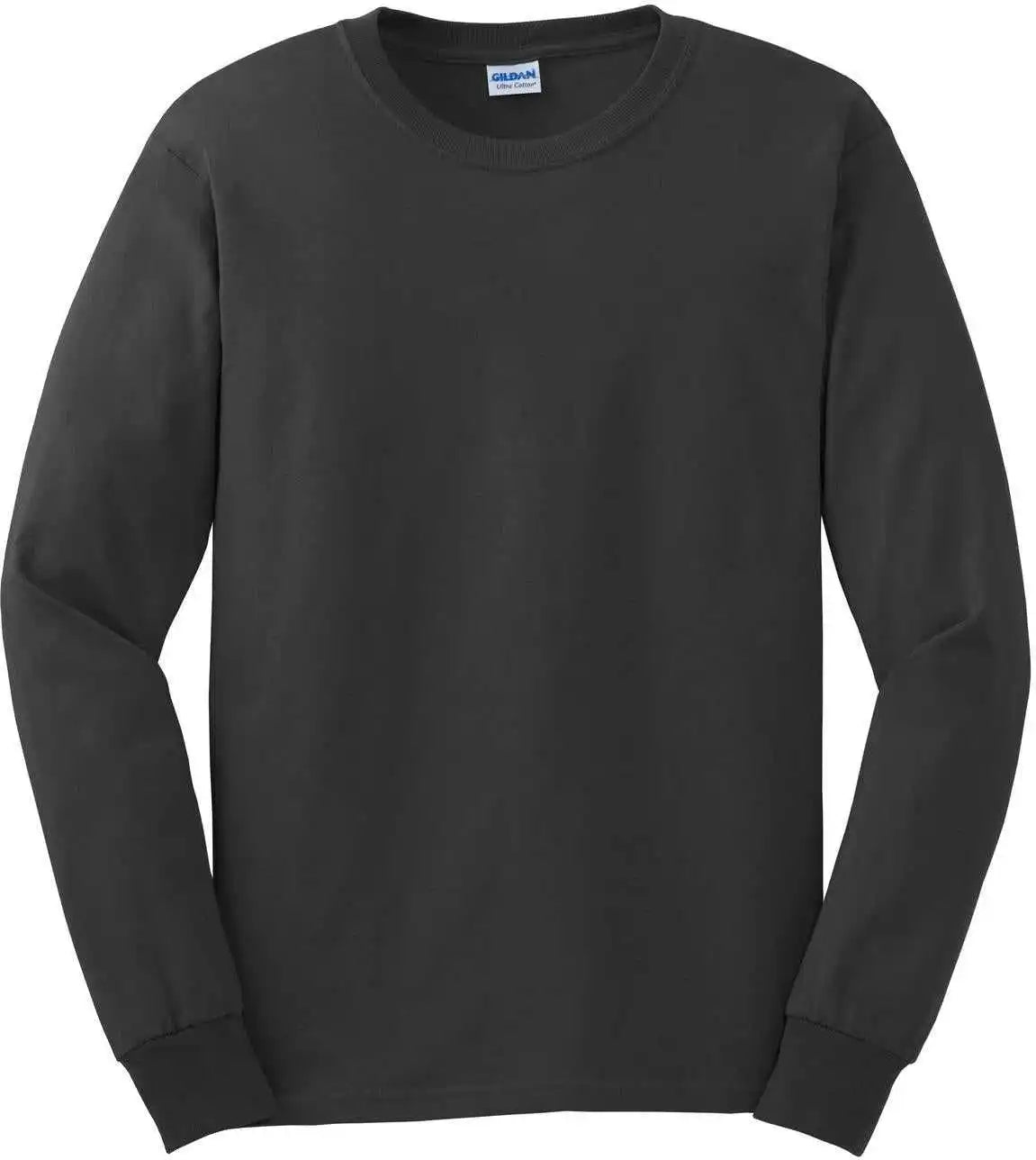 Gildan G2400 Ultra Cotton 100% Long Sleeve t Shirt Charcoal